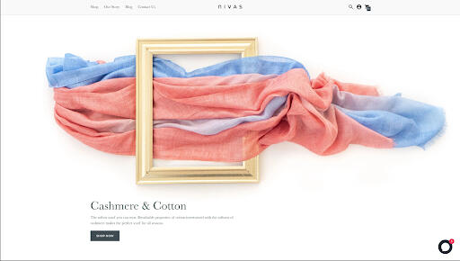 Nivas Collection website preview