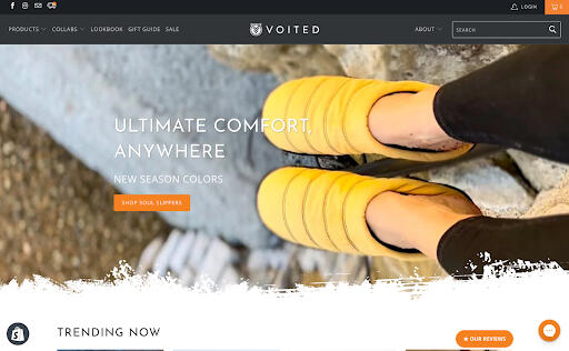 Voited website preview